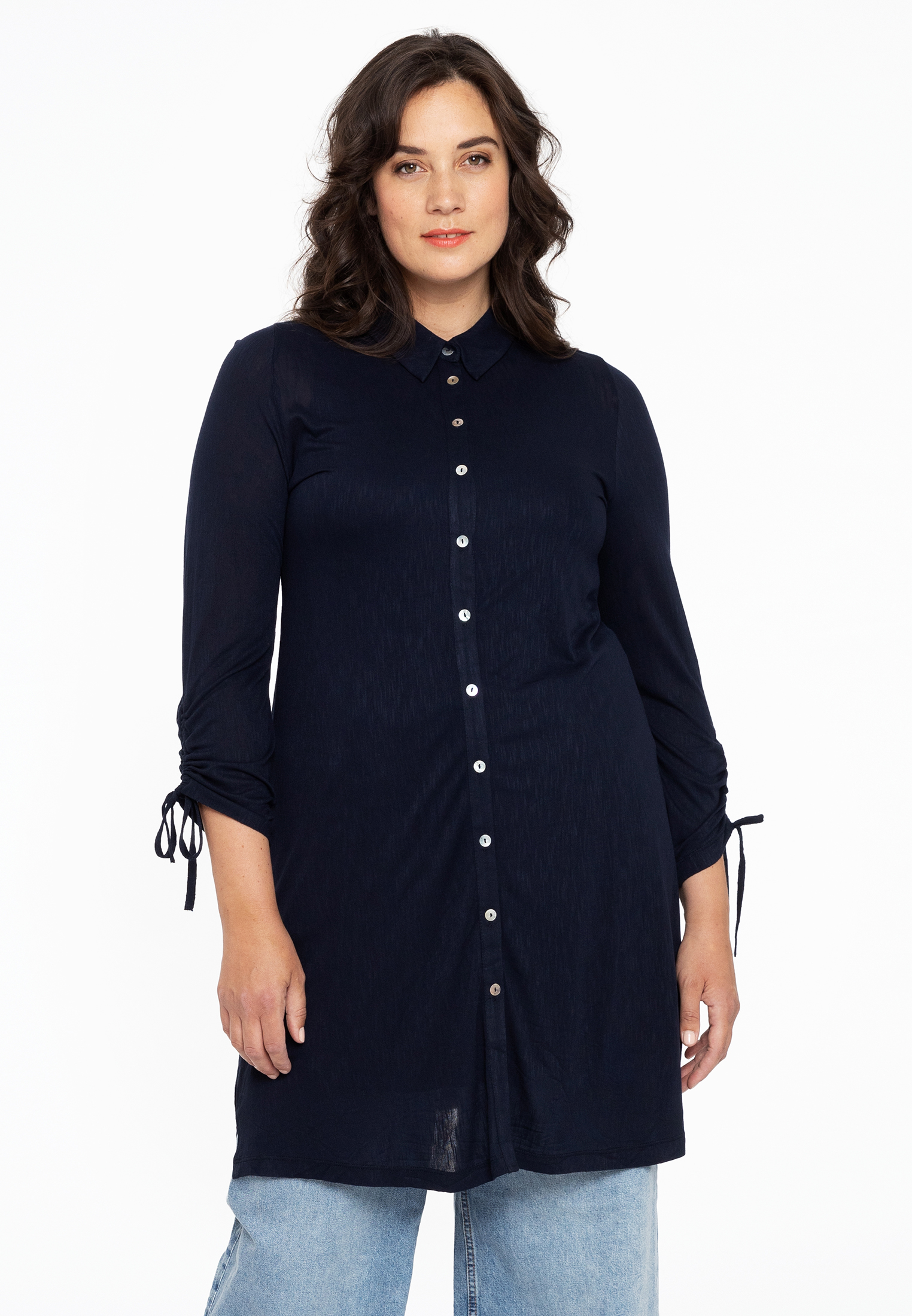 Blouse wide drawstring COCOON