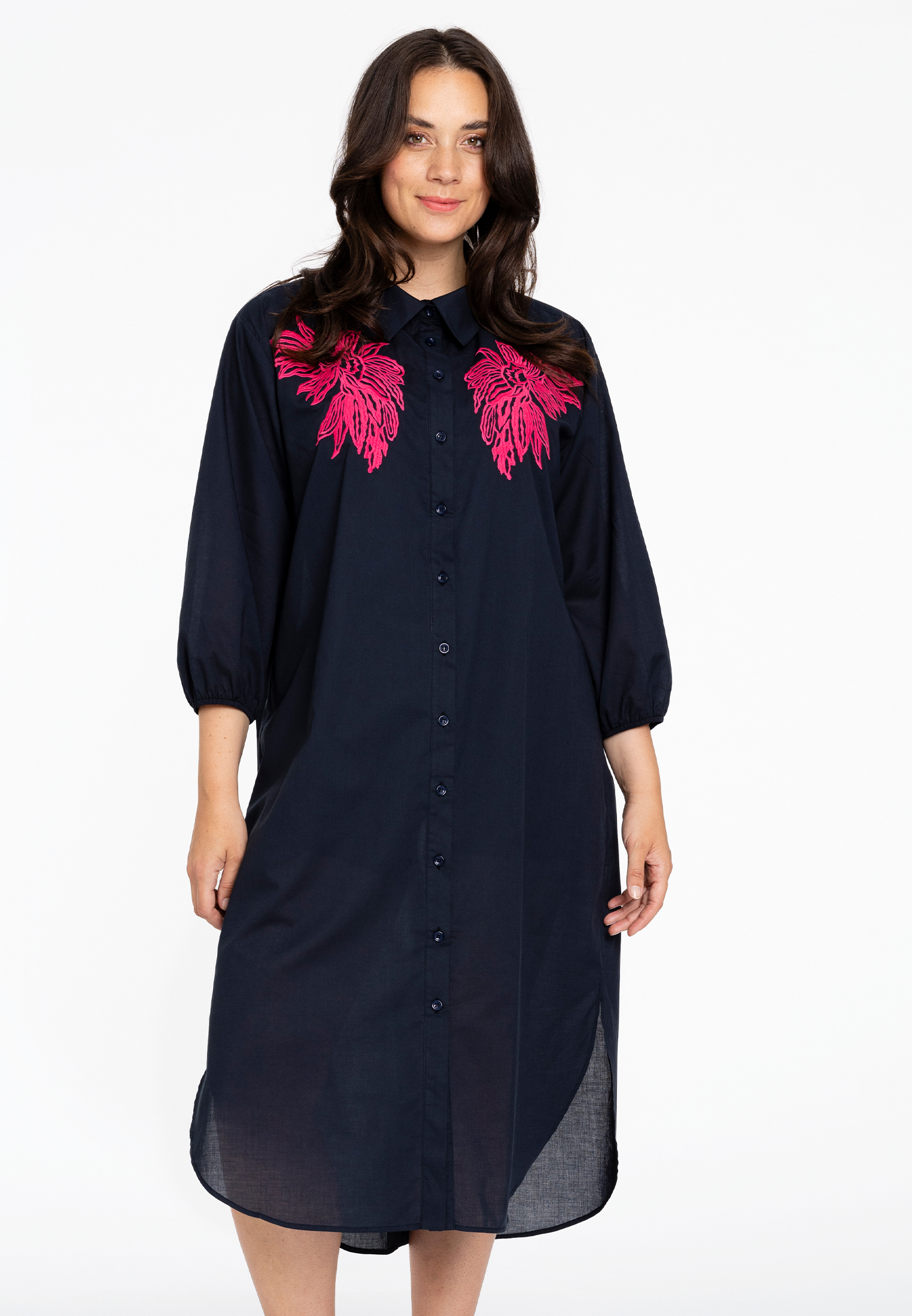 Dress embroided SOFT COTTON