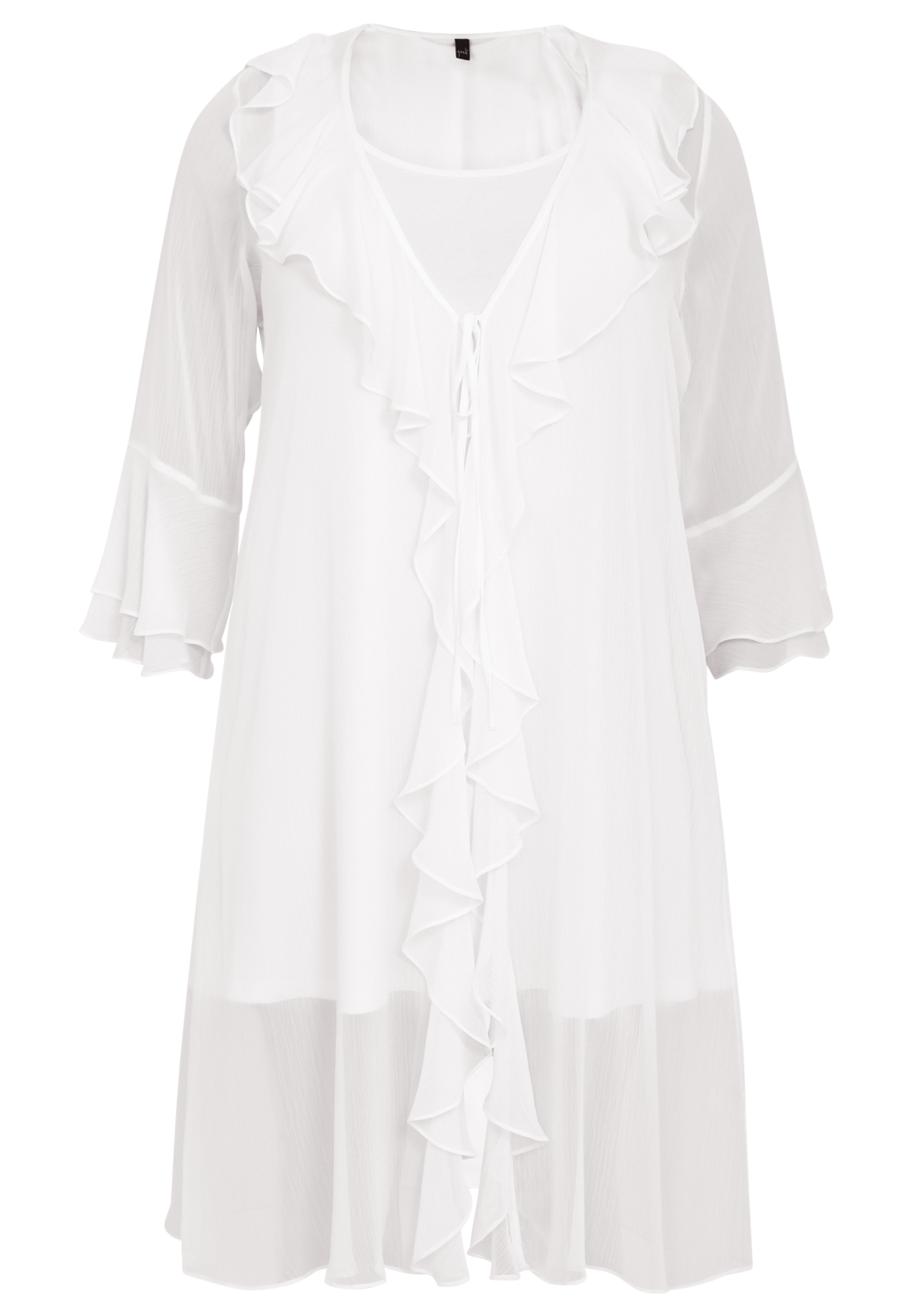 Cardi-blouse frilled VOILE