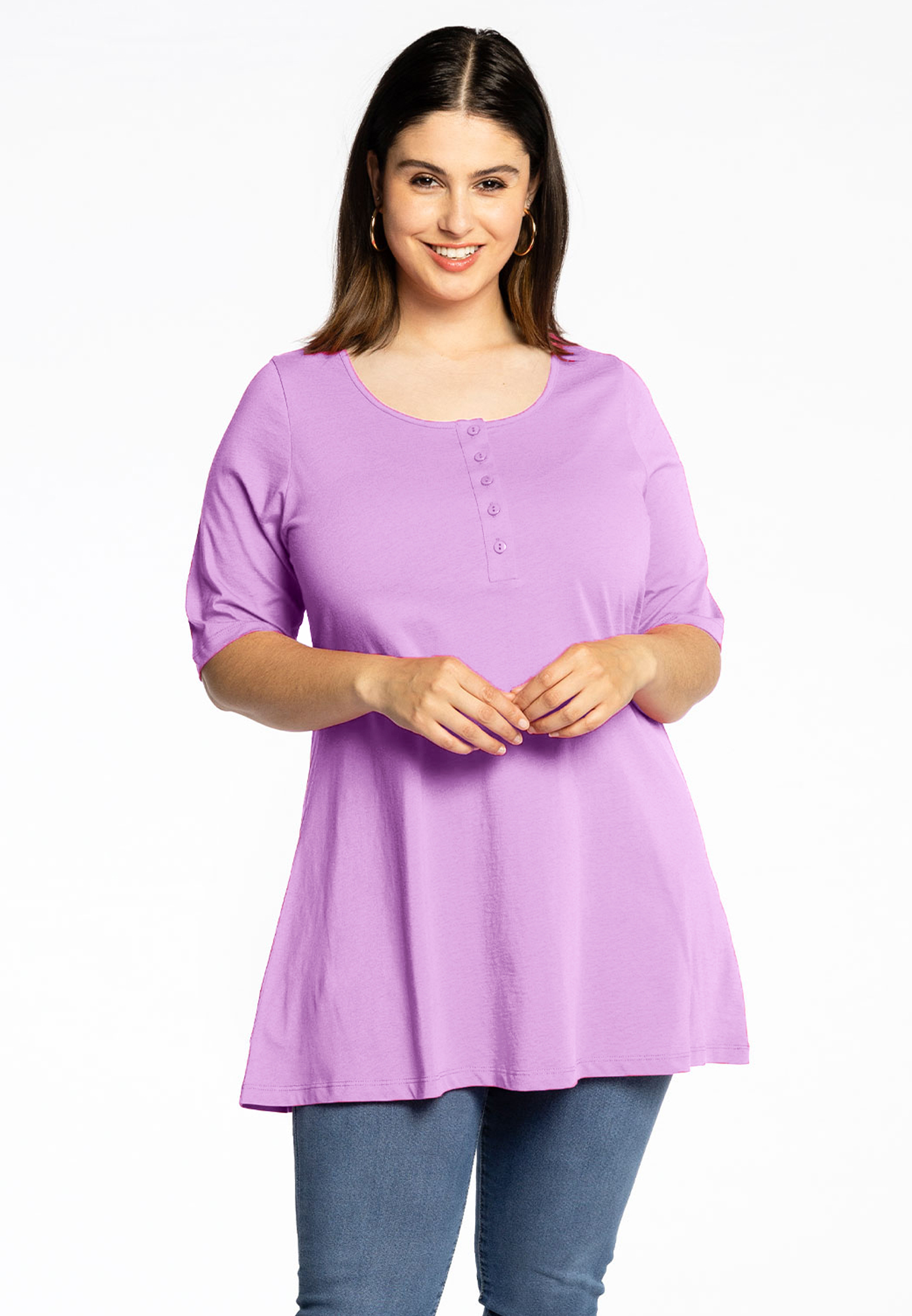 Tunic flare fit COTTON