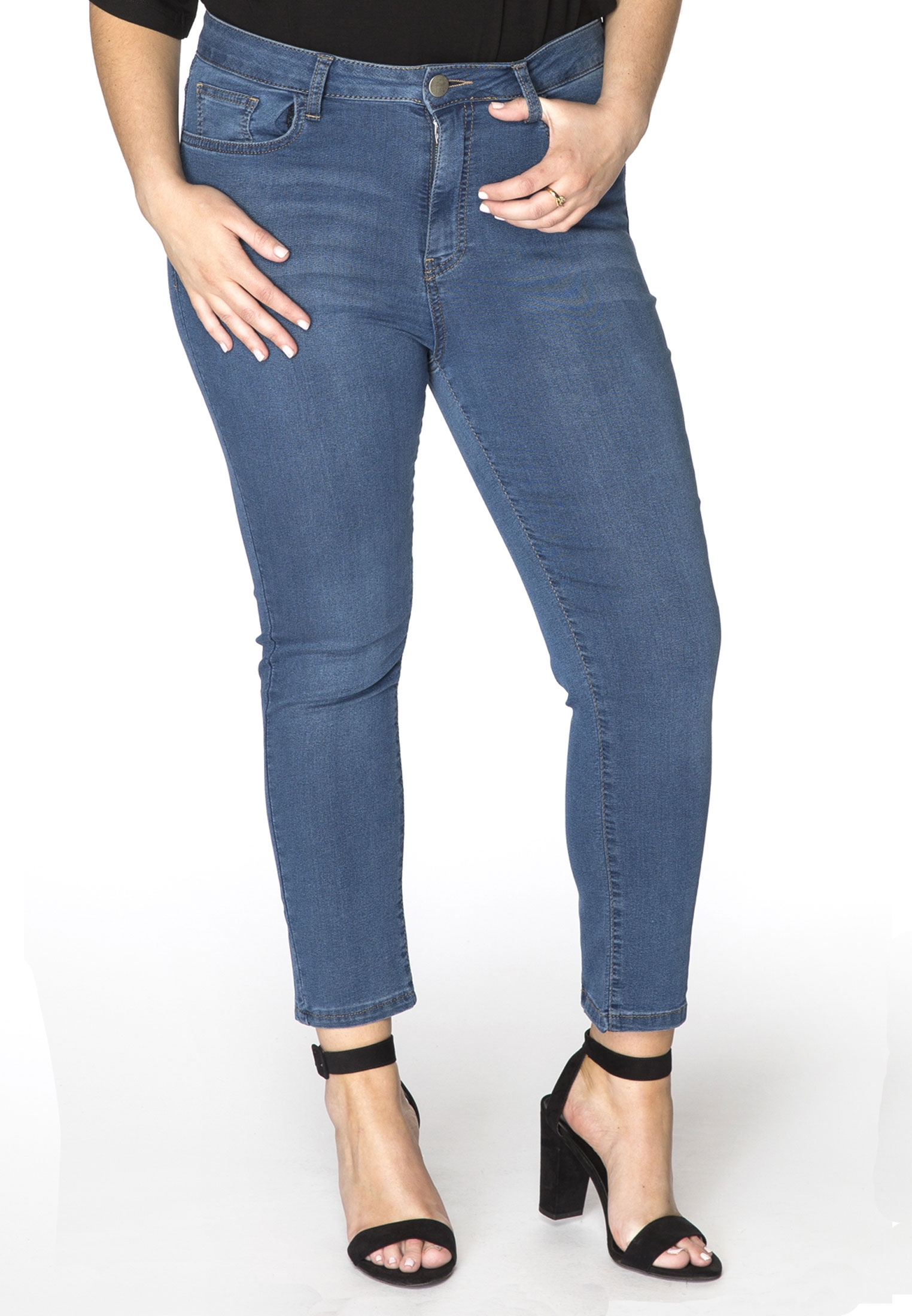 Jeans 7/8 leg zipper