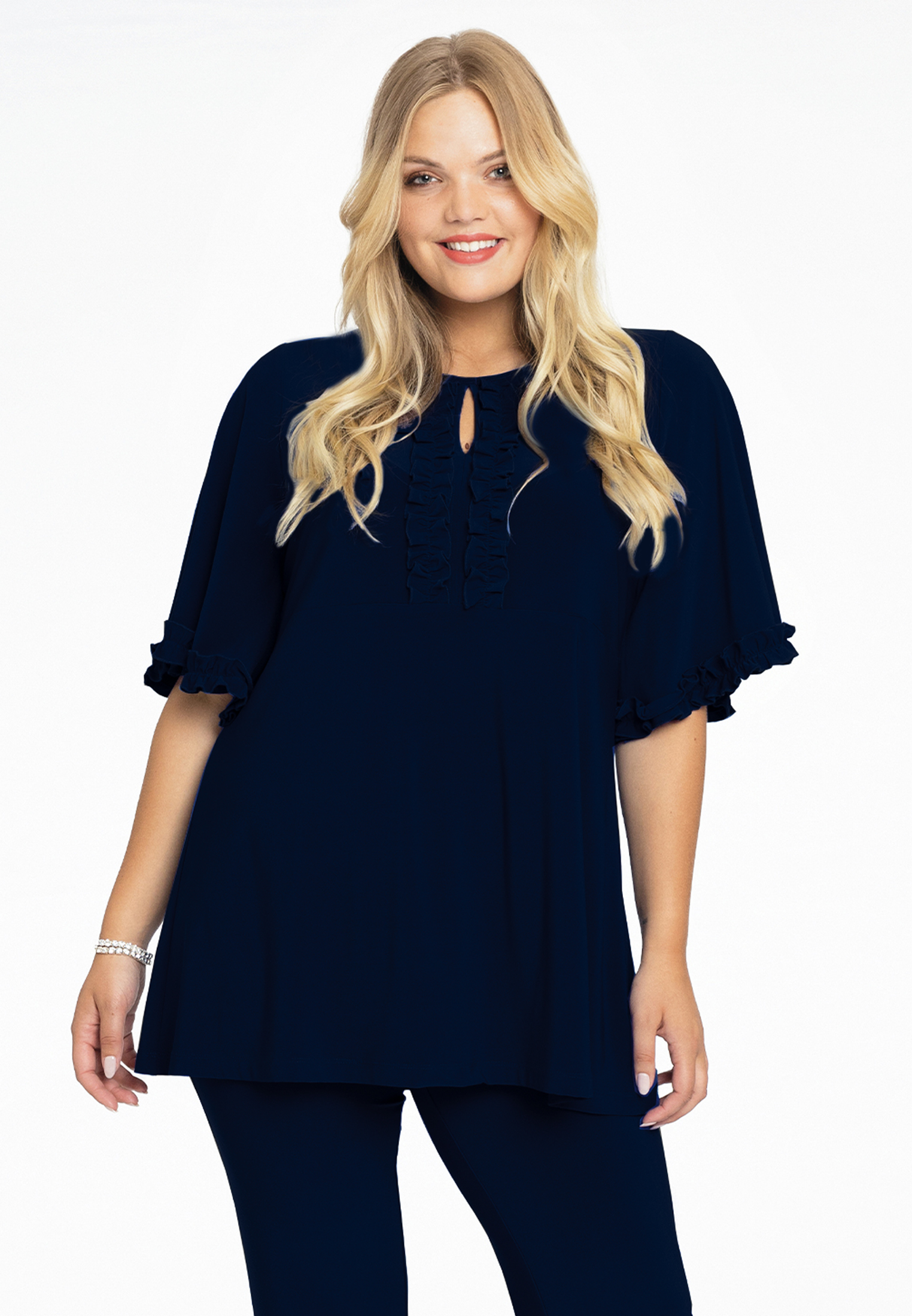 Tunic flare frilled sleeves DOLCE
