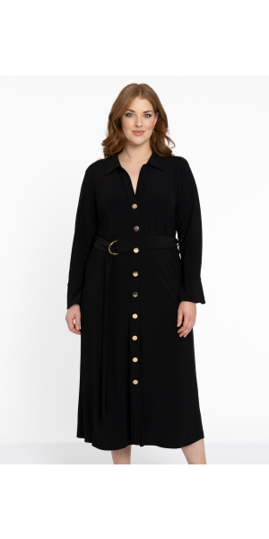 Yoek | Dress Buttoned Long DOLCE