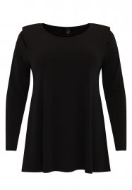 Tunic flare with shoulder pads DOLCE - black 