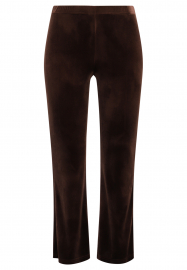 Pantalon bootcut VELVET - black blue brown