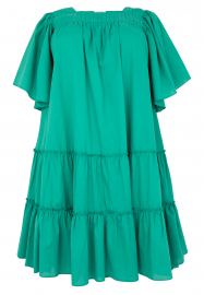 Dress flounces SOFT COTTON - green 