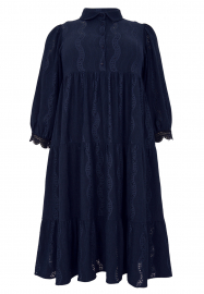 Dress WAVE LACE - blue