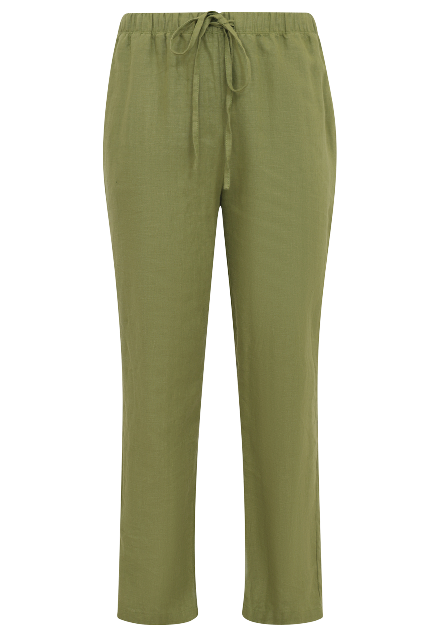 Trousers waist cord LINEN - white black blue green 