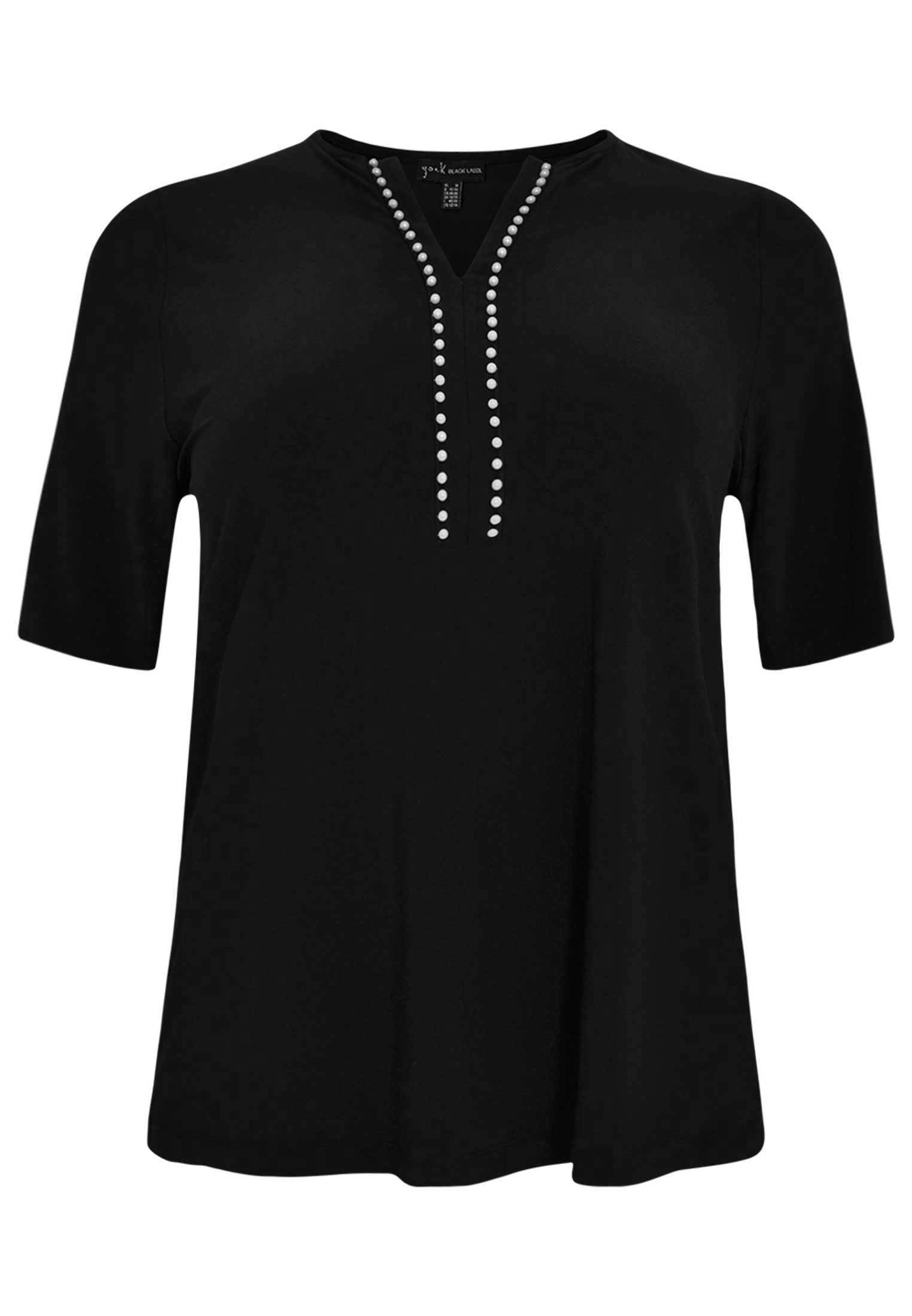 Tunic A-line pearls DOLCE - black blue