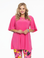 Tunic wide bottom circle sleeve DOLCE - white black blue green red pink orange turquoise