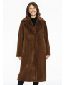 Blazer coat faux fur - blue mid brown