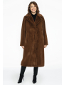 Blazer coat faux fur - blue mid brown
