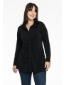 Blouse gathered front DOLCE - black 