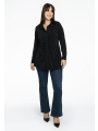 Blouse gathered front DOLCE - black 