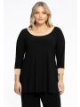 Tunic Flare Contrast Lines DOLCE - black 