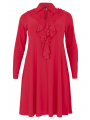 Dress A-line Double Volant DOLCE - red 