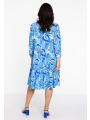 Dress ruffled PORCELAIN - blue