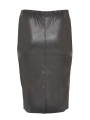 Skirt fake leather binding - black 