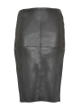 Skirt fake leather binding - black 