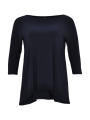 Shirt wide pleat back DOLCE - black blue