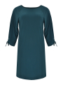 Dress knot sleeves DOLCE - black green 