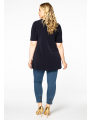 Tunic flare crossoverlay DOLCE - black blue