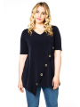 Tunic flare crossoverlay DOLCE - black blue