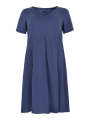 Dress pleats LINEN - white blue red brown