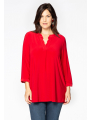 Tunic wavy placket DOLCE - red 
