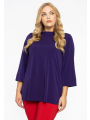 Shirt A-lijn met turtle neck DOLCE - black purple 