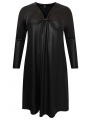 Dress pleated SHINE - black 