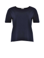 Shirt wide short sleeve COTTON - white black blue