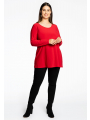 Tunic long sleeve flare DOLCE - black blue purple red 