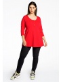 Tunic flare fit buttons ORGANIC COTTON - white black blue red 