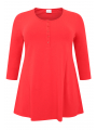 Tunic flare fit buttons ORGANIC COTTON - white black blue red 