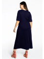 Long dress short sleeve VI/EA - black blue