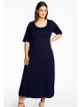 Long dress short sleeve VI/EA - black blue