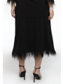 Skirt feathers DOLCE - black 