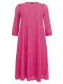 Dress A-line LACE - black pink
