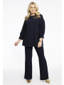 Tunic Square Puff Sleeve DOLCE - black blue