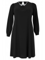 Dress A-line Strass Ribbon DOLCE - black 