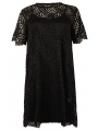 Dress Tee LACE - ecru black 