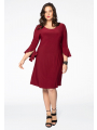 Dress DOLCE circle sleeve - red 