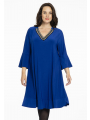 Dress frilled beaded DOLCE - black blue