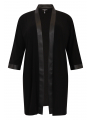 Cardigan with faux leather DOLCE - black 