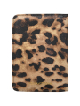 Passport holder leopard - brown