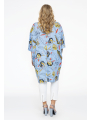 Tunic wide BLOOMING - light blue