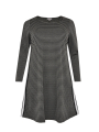 Dress Aline zigzag - silver