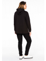 Sweater hooded YES - black 
