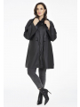 Raincoat with hood - black 